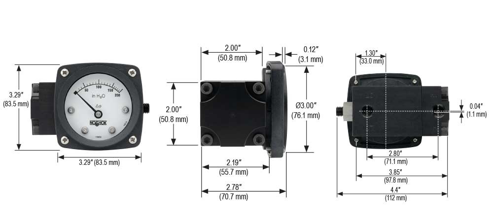 NOSHOK® 25-1112-W50-S2P-1