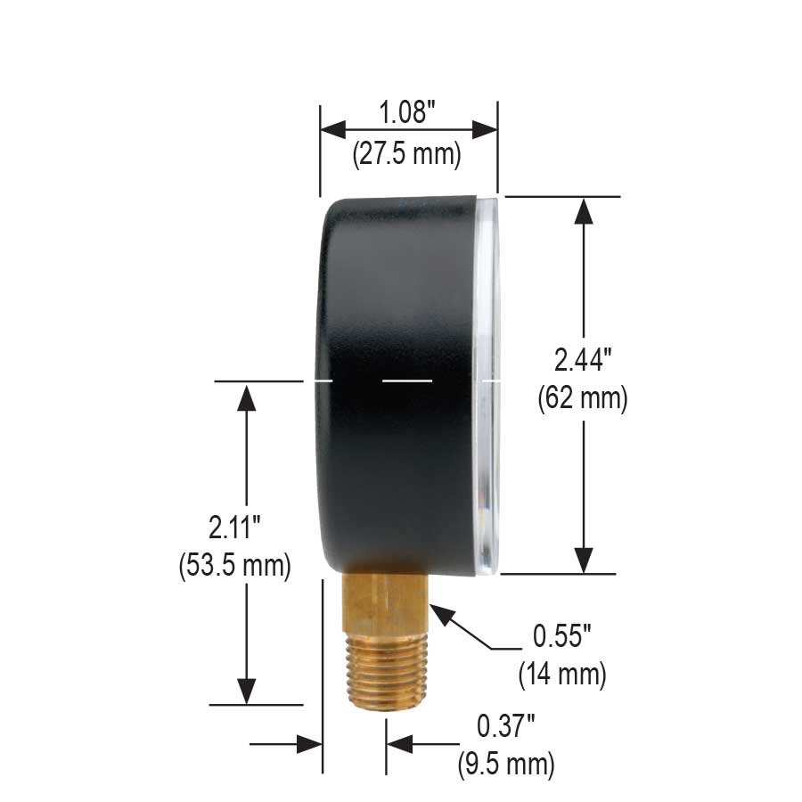 NOSHOK® 25-100-30/30-psi/kPa-BP3