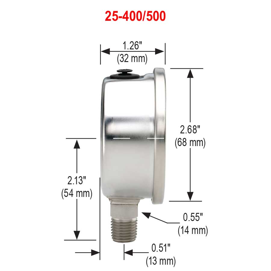 NOSHOK® 25-400-3000-psi
