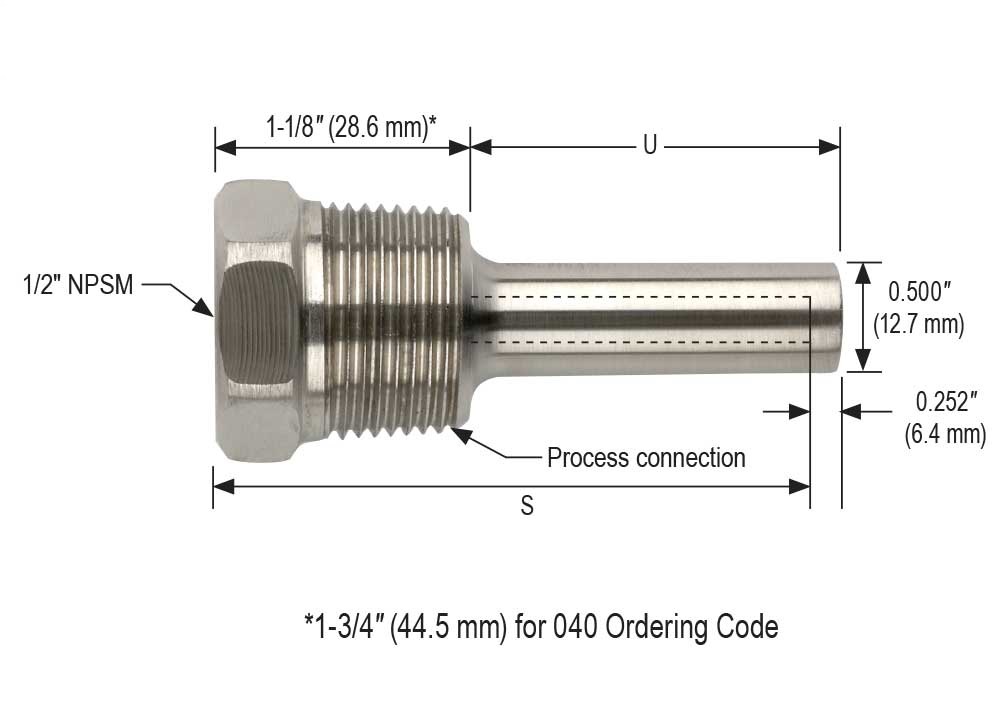 NOSHOK® 75-025-304-SS